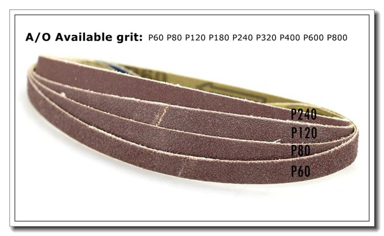 12 stück Z/EINE Abrasive Schleifen Gürtel Optional Mini Größe 40# 60# 80# 120# für Messer Schleifen – Detail 2