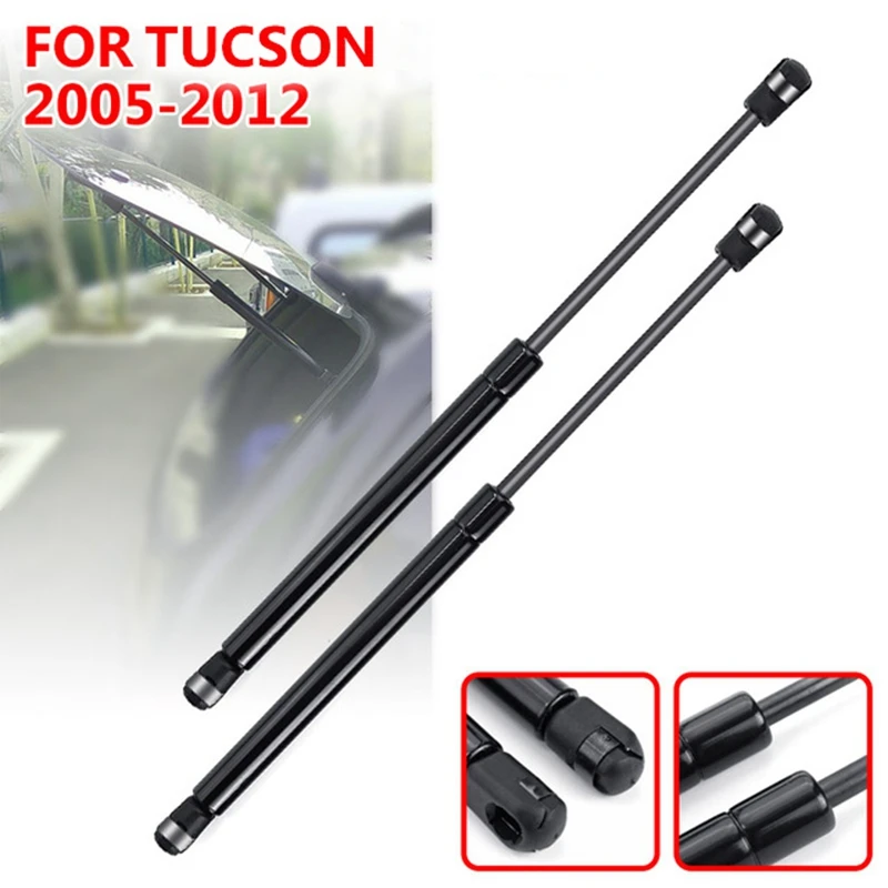 2Pcs รถกระจกหน้าต่างด้านหลังแก๊สฤดูใบไม้ผลิแรงกระแทก Strut Struts สนับสนุนบาร์ Rod สำหรับ Hyundai Tucson 2005 - 2012