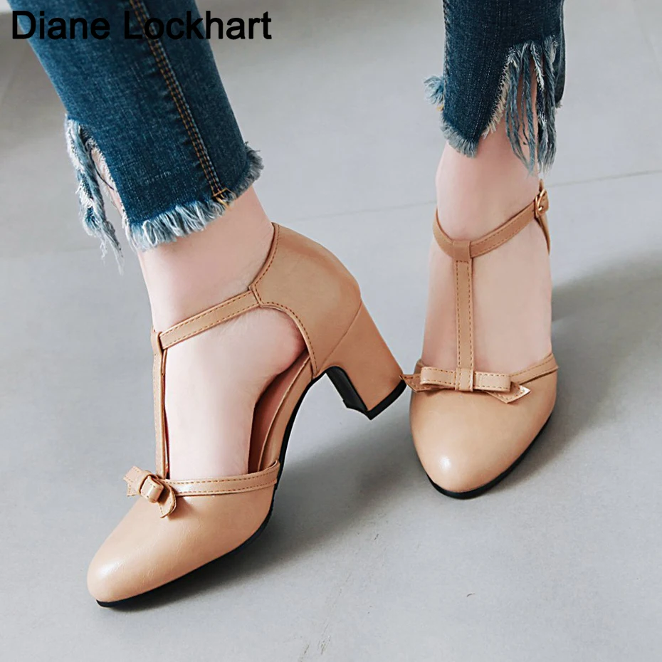 New Mid Heel Sandals Casual Roman Closed Toe Shoes Fashion Women Block Heels Cross Belt Buckle Sandals High Heels Party Sandals