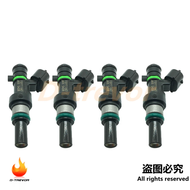 4Pcs 16600-ED000 FBY1160 Fuel Injector Nozzle for Nissan Versa 1.6L 2009-2011