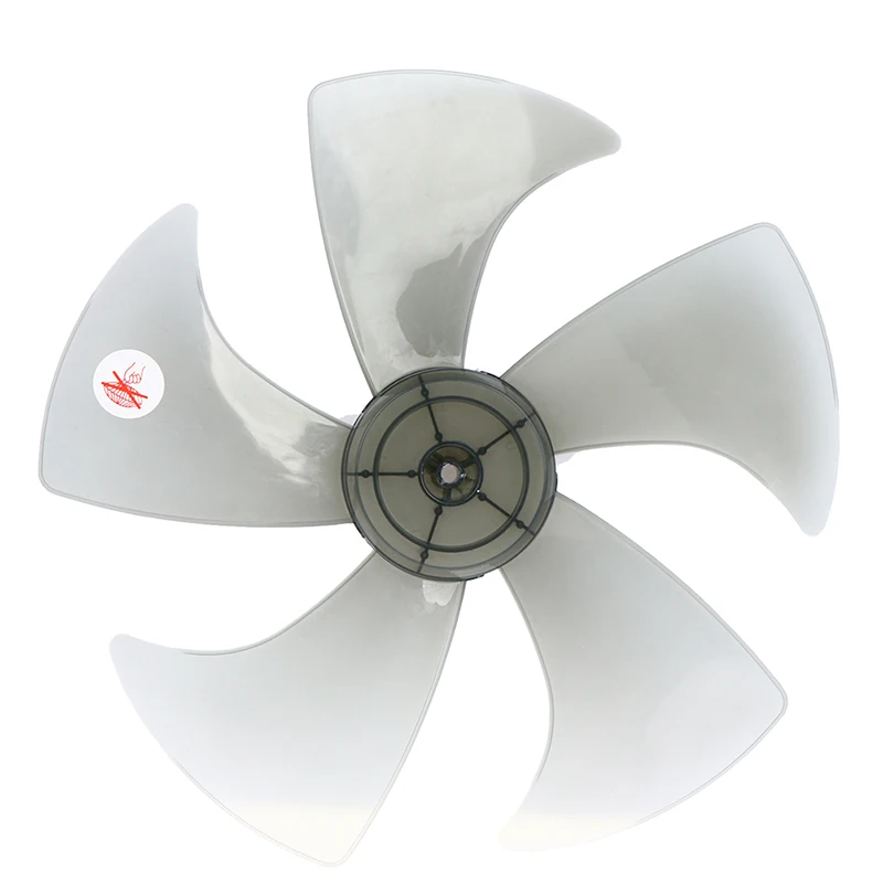 14 Inch Plastic 5 Leaves Fan Blade With Nut Cover Fan Blades For Standing Pedestal Fan Table Fanner General Accessories