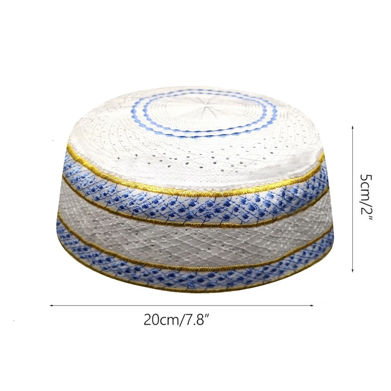 男祈りキャップ Kippah インドサテンボンネットイスラム教徒アフリカヘッドラップ男性 New ユダヤ人帽子アッラー Boina Feminina