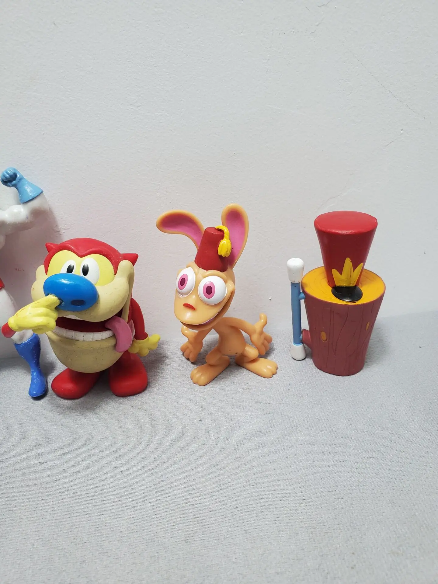 5Pcs Kawaii Navidad Ren & Stimpy Action FIGURE Anime Figurines สะสมรุ่นฮาโลวีนคริสต์มาสเด็กของขวัญของเล่น