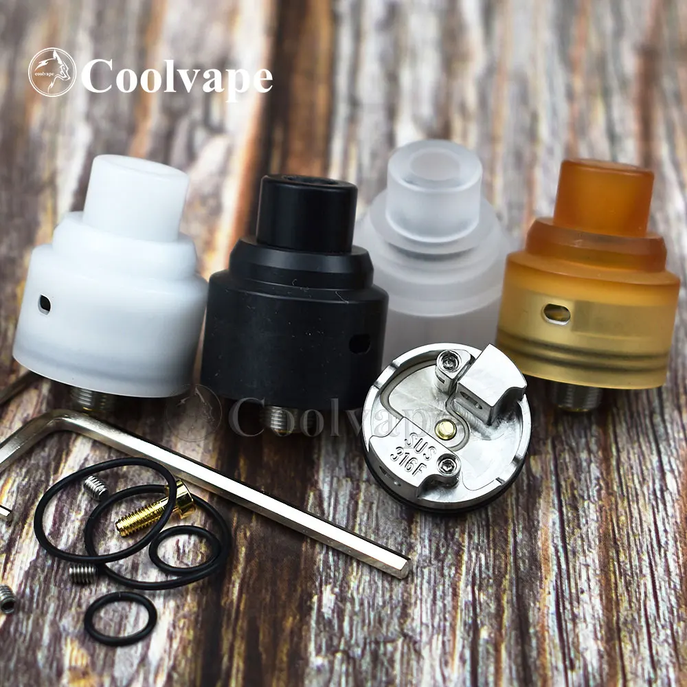 WOLF COOLVAPE-Atomizador Vape Reconstruível, Helio RDA, RDA, Fluxo de Ar Inferior, Tanque de Construção de Bobina, 22mm, Compatível com Haku Venna V2 RDA