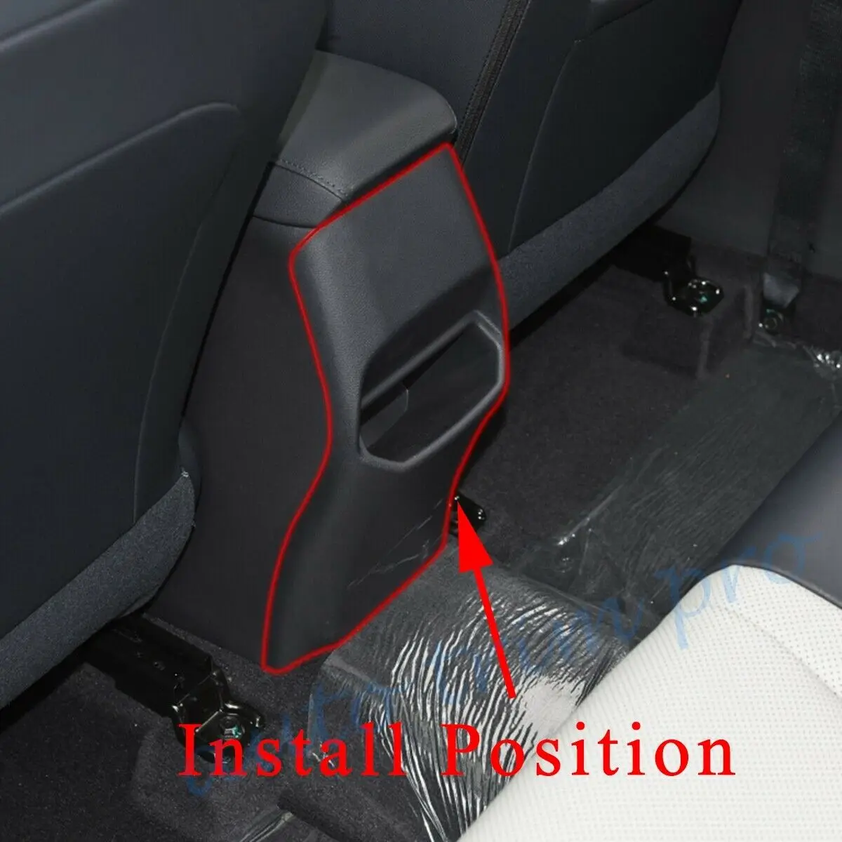 Car Rear Air Vent Outlet Frame Cover Accessories For Hyundai ix25 Creta 2020 2021 2022 Carbon Fiber Styling