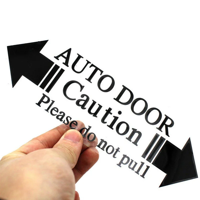 

1pcs Home Automatic Door Warning Caution Please Do Not Pull Decal Car Sticker Auto Styling Decoration Sticker Accessories