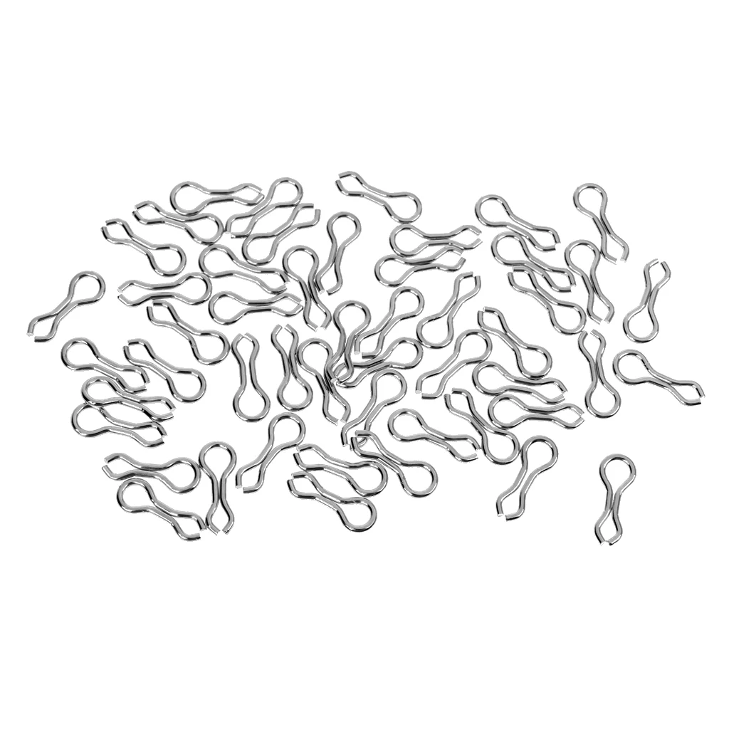 50 Pcs Count Size Alloy Mould Sinker Eyes Eyelets for Lead Molds Making Carp Fishing Accessories Pesca S / M / L