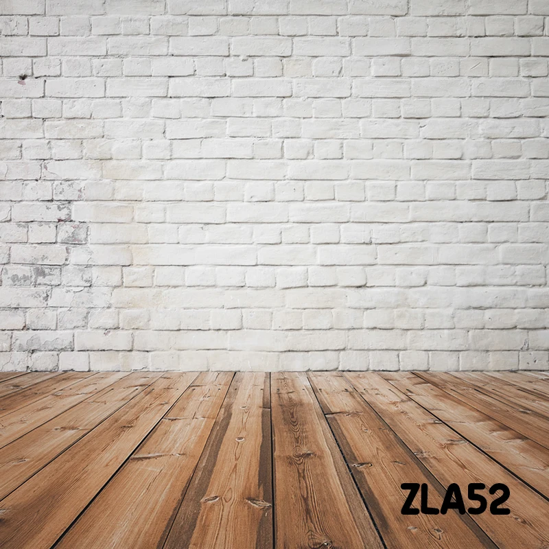 Retro ściana z cegły deska drewniana podłoga Baby Shower noworodka karma dla zwierząt domowych portret tło fotografia tło rekwizyty fotograficzne winylu