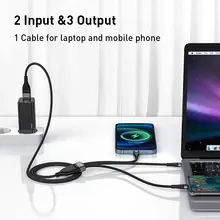 3 in 1 USB C Charging Cable 100W #3