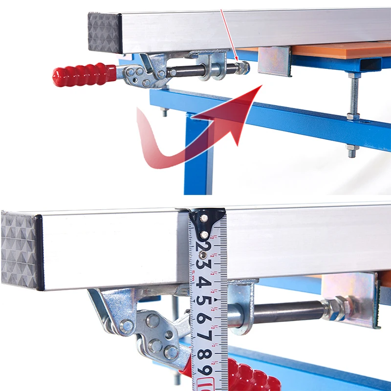 Neue Elektrische Kreissäge Führungsschiene System 60/100/120 cm Clamp Rand Gerade Cut Guide Befestigungs Clip leuchte Holzbearbeitung Werkzeuge – Detail 1