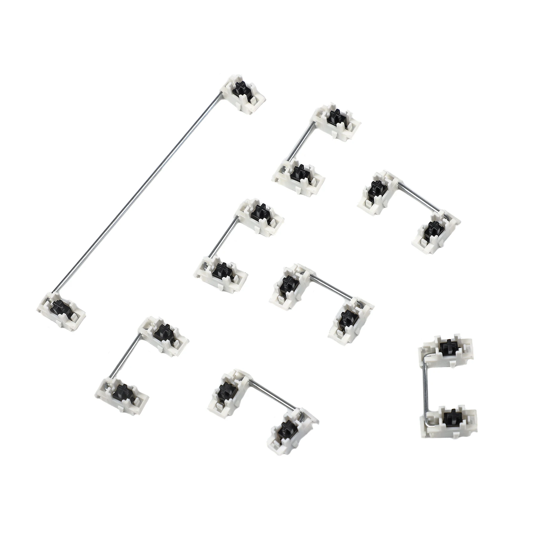 Gateron Plate Mounted Stabilizers Black White Mixed Tai Chi For MX Mac Mechanical Keyboard GK61 GK61X GK64 GMMK