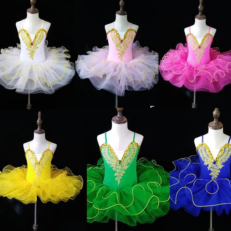 Vestido de tutú para niña, Traje de Ballet Profesional de Actualización de Jazz de Carnaval para Niña