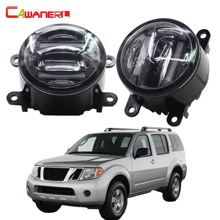 Cawanerl For Nissan Pathfinder R51 2005-2015 Car Styling LED Light Right + Left Fog Light Daytime Running Lamp DRL High Lumens