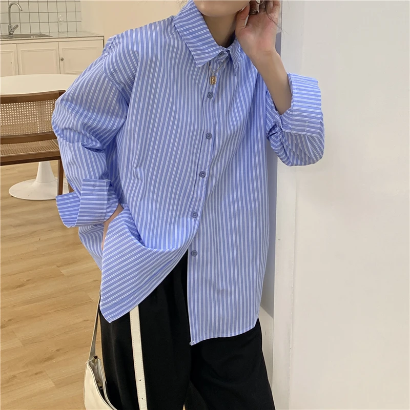 Casual Women Shirt Office Ladies Tops And Shirts Female Korean Long Sleeves Blouses Shirts