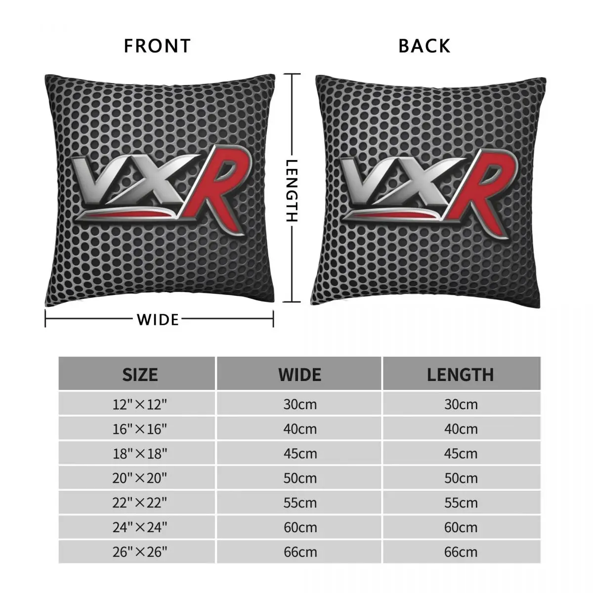 Vxr Vauxhall Opel Emblem On Steel Square Pillowcase Polyester Linen Velvet Printed Zip Decor Pillow Case Bed Cushion Cover 45x45