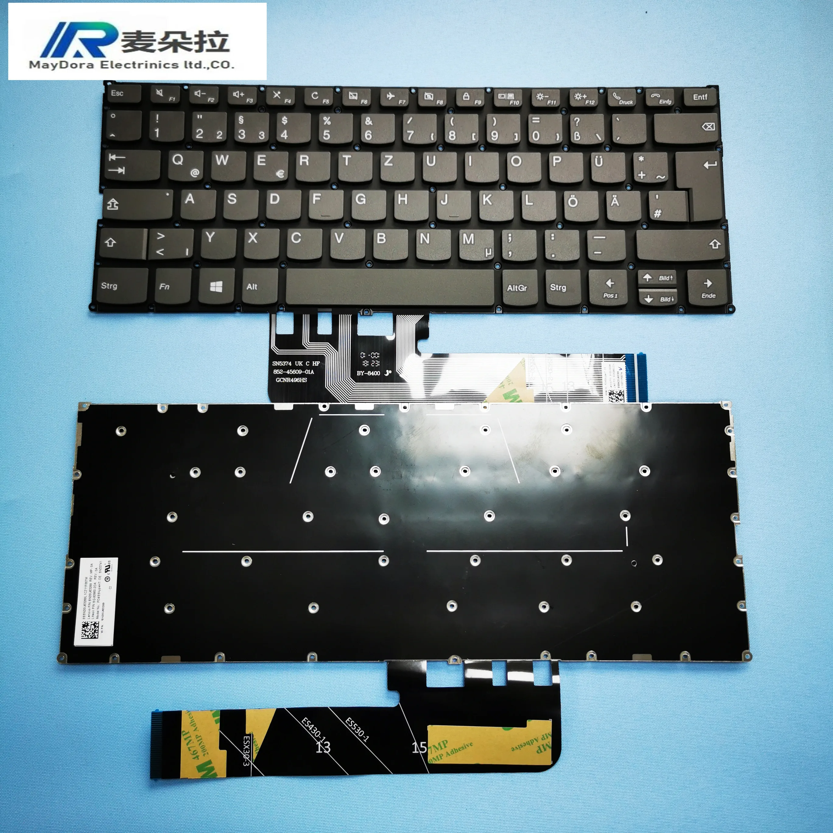 

GR GERMAY Keyboard for Lenovo YOGA 530-14 730-13 730-15 C340-14 C740-14 V6PRO THINKBOOK 13S 14S GRAY 20U63289