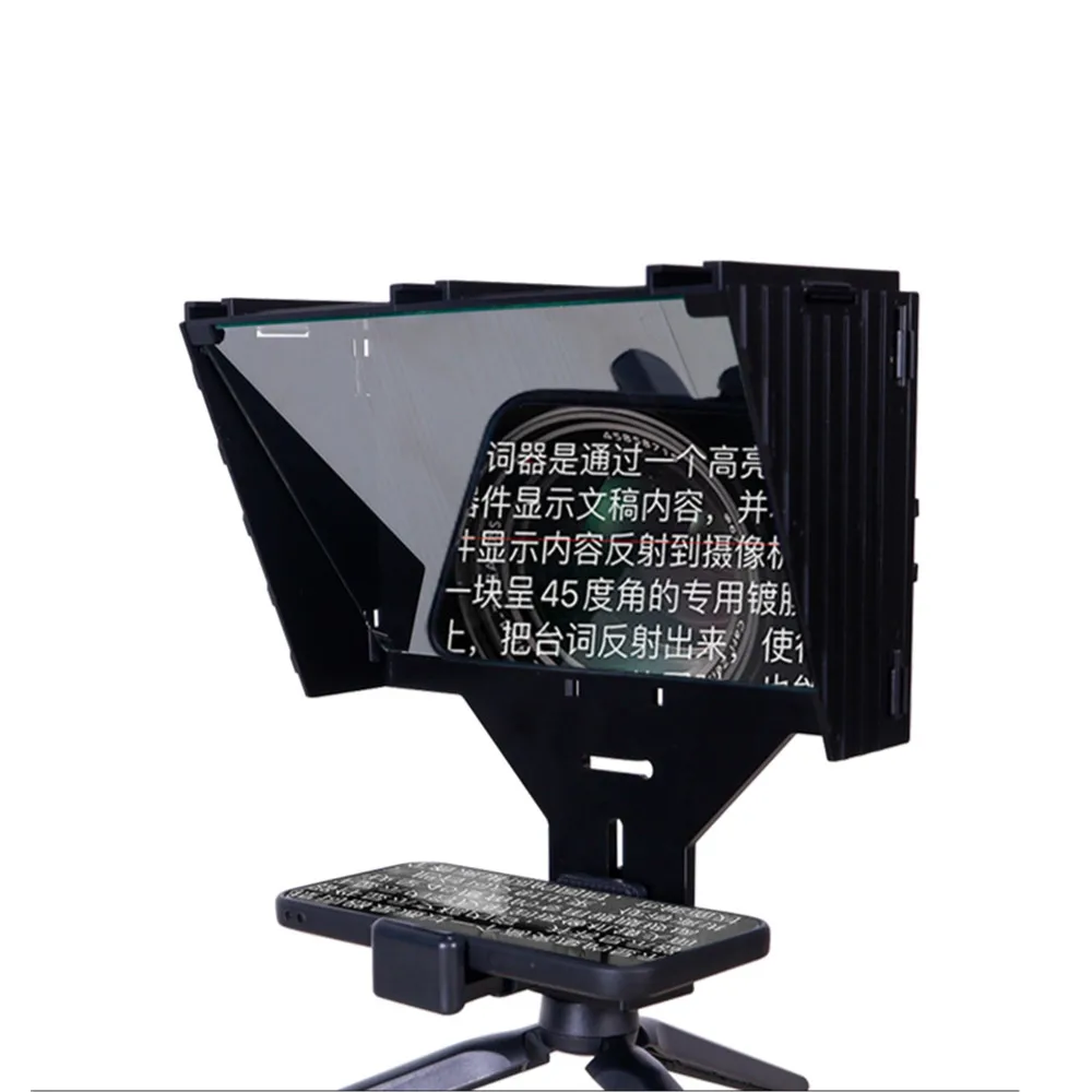 Teleprompter + Tripod +  Phone Clip + Tablet Holder Kit for Cell Phone Mobile iPad Video Livestream Tiktok Youtube Vlog DSLR