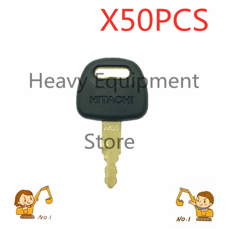 

50pc Ignition key For ZAX EX60 EX70 EX120 EX200 Hitachi H800 Excavator High Quality Free Shipping