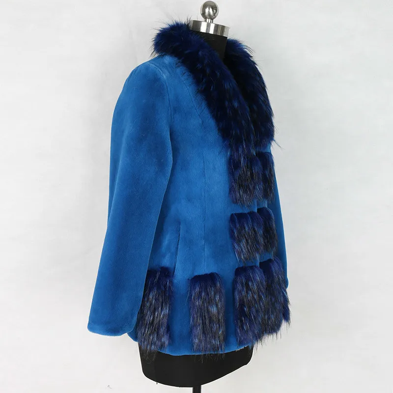 

Faux Fox Fur Coat Female Jacket Korean Vintage Long Tops Autumn Winter Coat Women Clothes 2020 Plus Size Fourrure Femme ZT4766