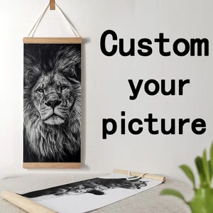 Custom Print Baby Girl Photo Anime Decor, Game Pictures, Black and White Posters, Wall Art Canvas with Frame, Hanging Scrolls Paintings 6 Main Sales Gamer Decorative Frame - №5