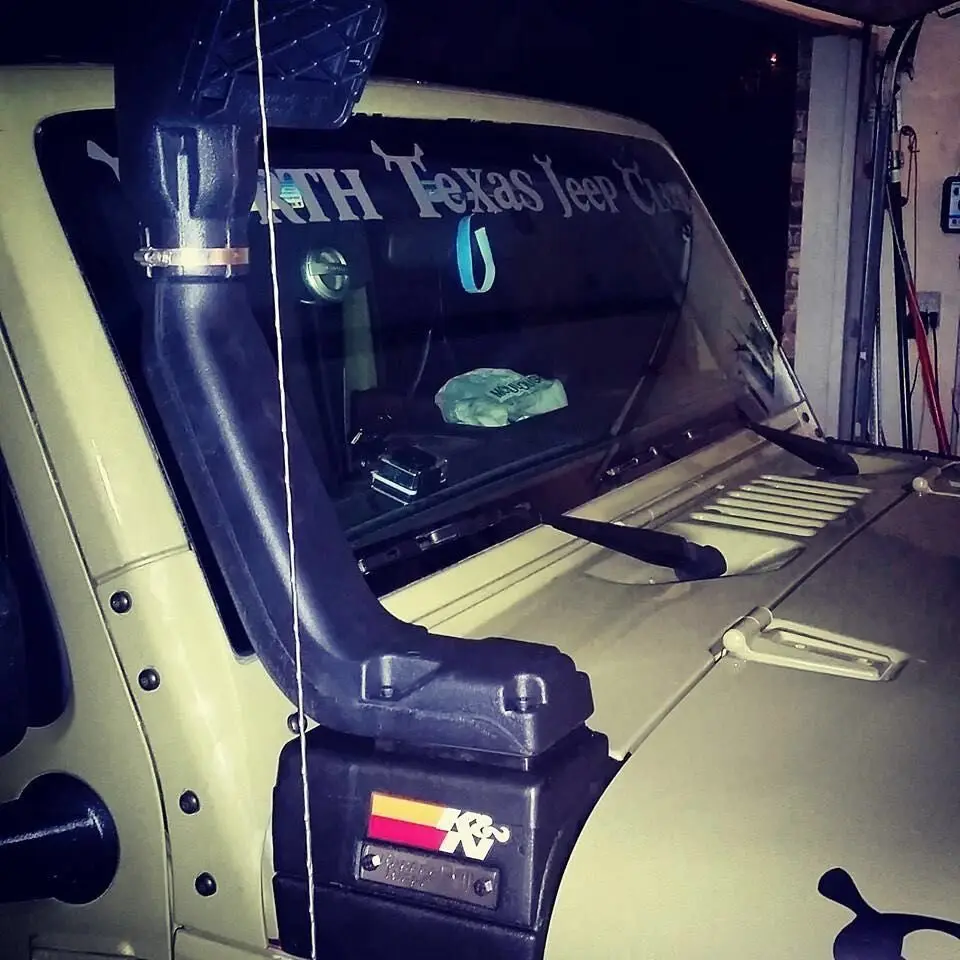 

Snorkel Kit Air Intake System For Jeep wrangler JK 2007-2017 Snorkel System Outdoor Adventure Offroad Modification Accessory