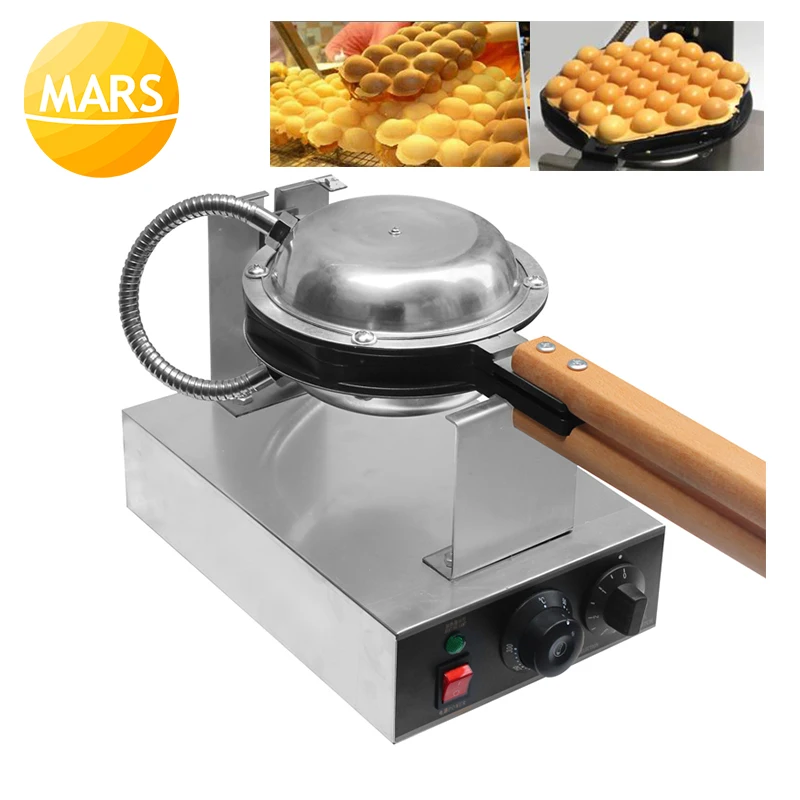 

Commercial Non Stick Egg Bubble Waffle Maker Pan Eggettes Puff Cake Iron Baker Hong Kong Ice Cream Egg Waffle Maker Machine Oven