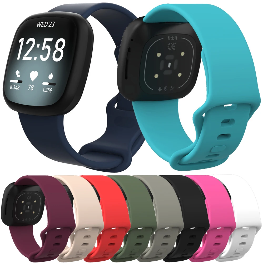 Essidi Soft Silicone Bands For Fitbit Versa 3 Smart Bracelet Wrist Strap Loop For Fitbit Sense Watch Replacement Correa