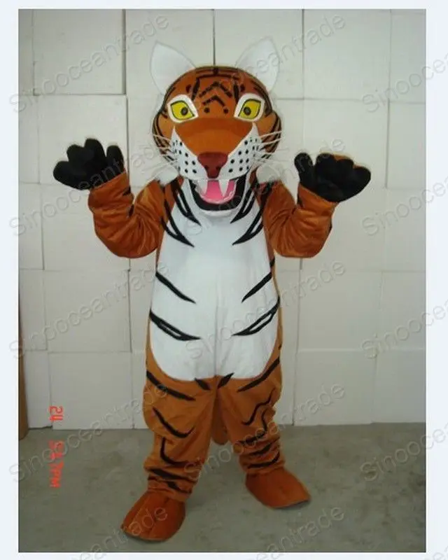 Design de moda lucky tiger doll mascote traje adulto festa de aniversário fantasia vestido halloween cosplay roupas de natal