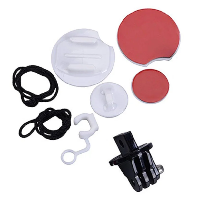 ชุดติดตั้งกระดานโต้คลื่นกระดานโต้คลื่น Mount กล้อง Tethers Straps ปลั๊ก FCS ล็อคยางสำหรับ GoPro SJCAM Yi Dji Osmo Action กล้อง