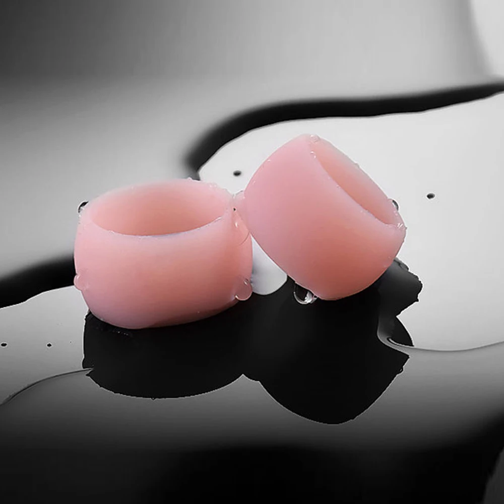 2 pcs Soft Silicone Penis Ring Male Cock Ring Sex Lock Loop Phimosis Correction Device Men Foreskin Corrector Delay Ejaculation