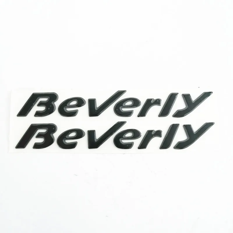 Motorcycle Raise 3D Emblem Italian Badge Black Sticker Decal FOR PIAGGIO Beverly 500 Stickers MOTO SCOOTER