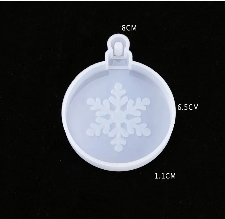 Crystal Snowflake Silicone Mold DIY Craft Snowflake Ornament Making 3 types Clay Plaster Cement Mould Tool For Christmas Decor