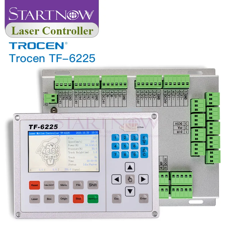 Woodworking Engraving Machine Control System Trocen TC-6832/TF-6225 Vibrating Knife Laser Controller Card Tool Bit Upgraded 6828