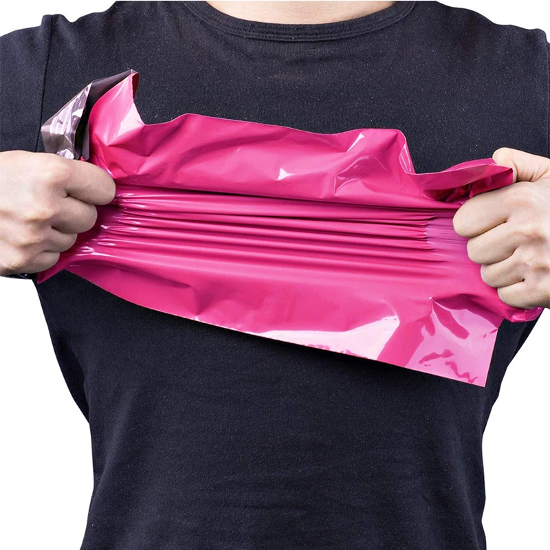 100pcs Pink Poly Mailer Self Adhesive Post Mailing Package Mailer Courier Envelopes Gift Bags Courier Storage Shipping bags