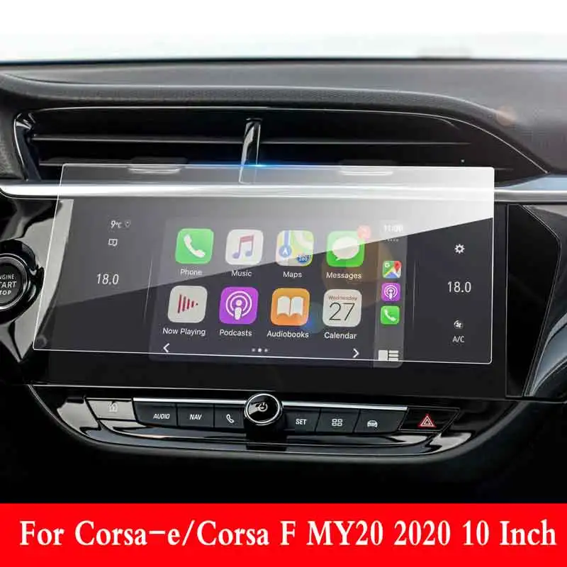 Para corsa-e/corsa f my20 2020 10 Polegada gps navegação touch center display tela de vidro temperado película protetora interior do carro