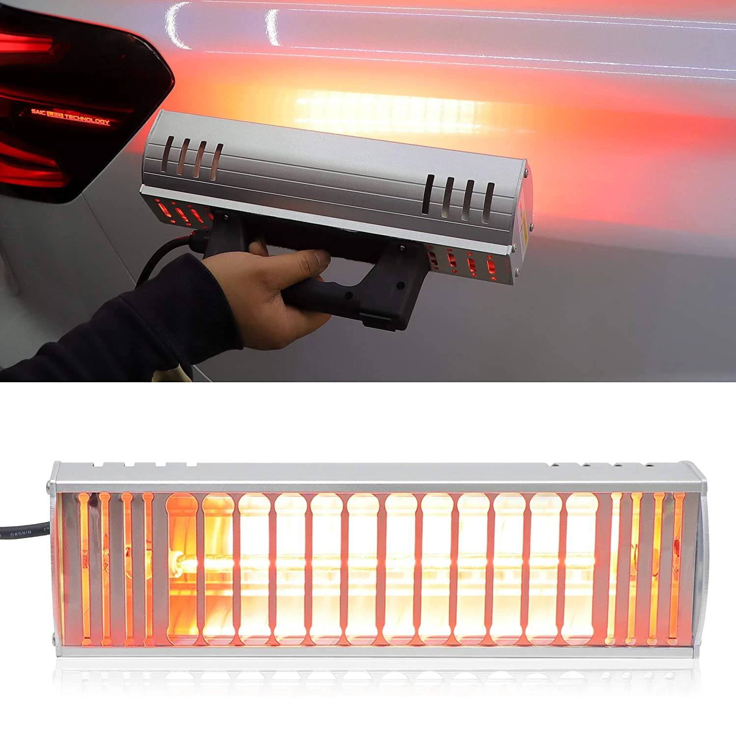 1000W Portable Infrared Paint Baking Lamp  Short Wave Infrared Drying Lamp Auto Body Repair Tool Paint Dryer