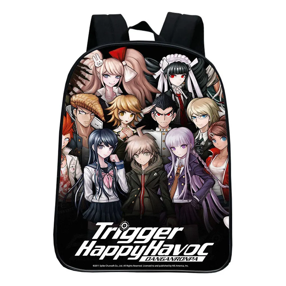 Anime Danganronpa School Bags Boys Girls Kids Cartoon Rucksack Unisex Travel Laptop Knapsack Students Bag