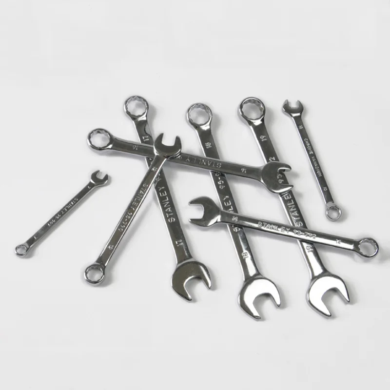 Stanley thin standard combination wrench metric 6 7 8 9 10 11 12 13 14 15 16 17 18 19 hand universal spanners mechanic tools set