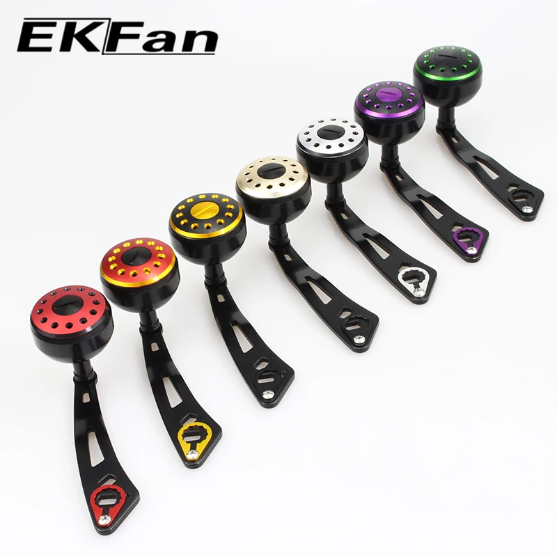 Ekfan 8MMX5MM Fishing Reel 100MM Handle Aluminum Alloy Knob Fit suitable For Daiwa Baitcasting Reel wheel Parts Accessory