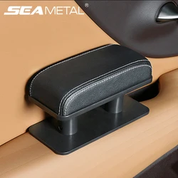 SEAMETAL Car Arm Rest Extender Car Door Armrest Elbow Support Adjustable Height PU Leather Auto Armrest Cushion Universal