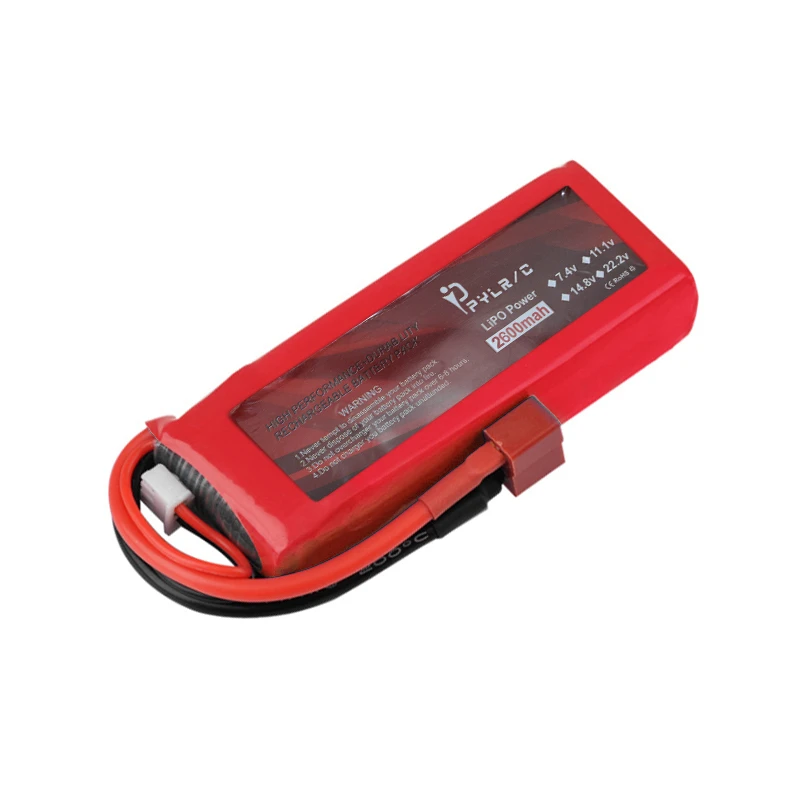 Batteria Lipo 2S 7,4 V 2600 mAh per Wltoys 144001 124018 124019   12428 12402a 18301 18302 18311 Auto RC con caricabatterie FT009 Barca RC