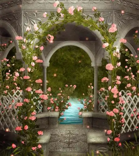 

Fairyland architecture photo backgrounds vinyl newborns photography backdrops for photo studio accessories photophone CM-0444