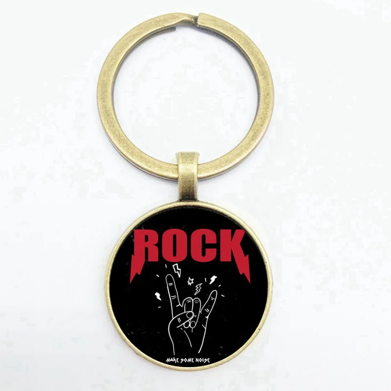 Fashion New Rock Faith Gestures Series Keychain Best Gift Keychain for Hip Hop DJ Rock Lovers