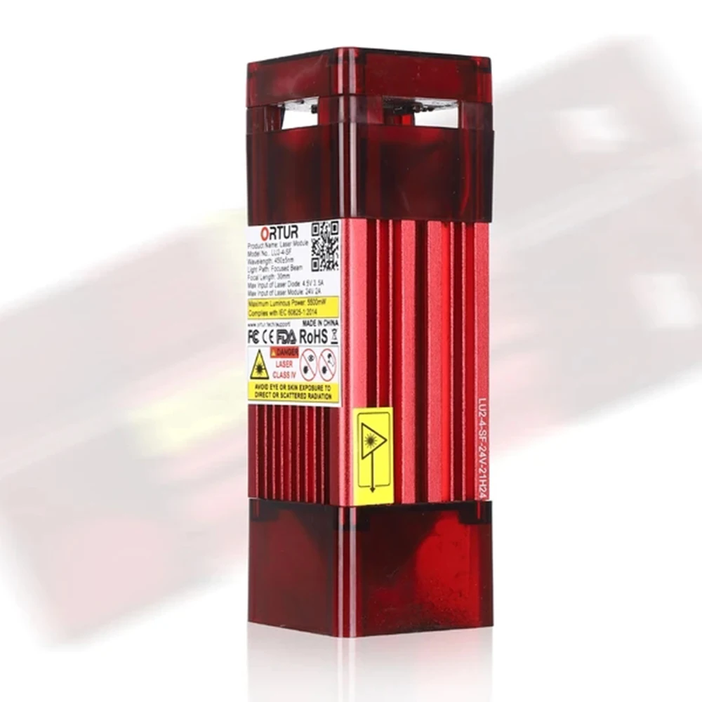Ortur-máquina de Gravação a Laser Pro 12v e 24v Módulo de Laser Tur Peças para Trabalhar em Madeira