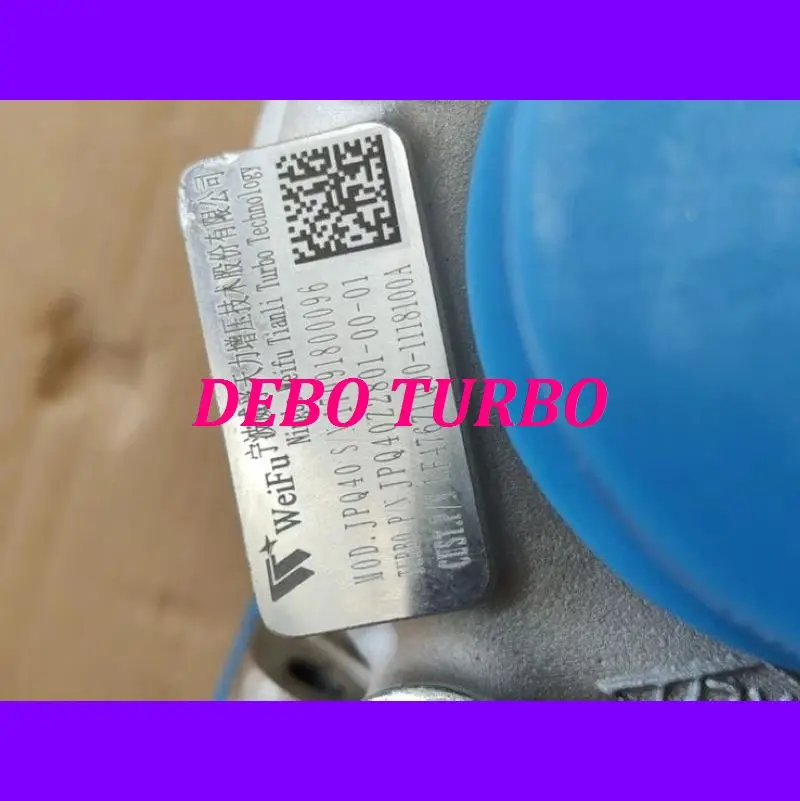 NEW GENUINE WEIFU TIANLI JPQ40S JPQ40Z2801-00-01 LF476ZLQ00-1118100A Turbo Turbocharger for LIFAN XIANLANG 820 LF477ZLQ 1.5T 104