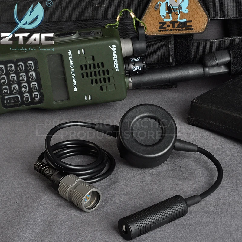 Z-tac PRC 152 전술 U94 PTT TCI G:2 군용 플러그, 6 핀 PTT 버튼 푸시 투 토크, PRC-148 PRC 152 워키토키 ZH에 적용