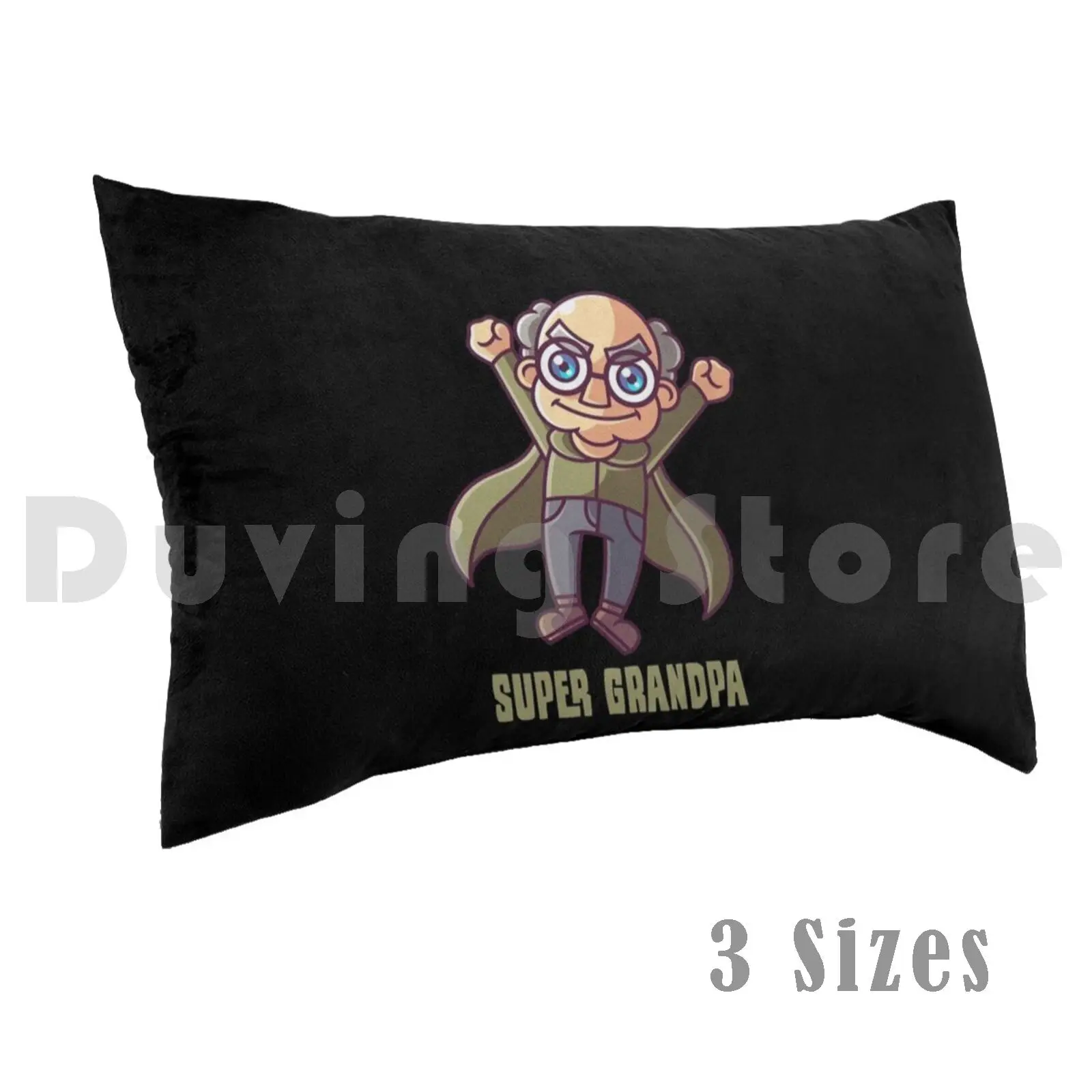 Super Grandpa Pillow Case Printed 50x75 Super Grandpa Granpa Grandfather Hero Superhero