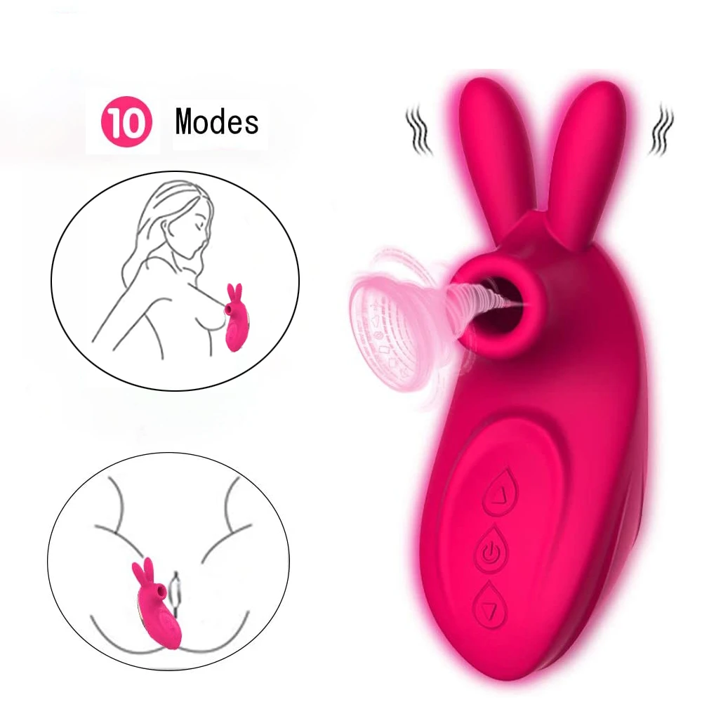 

Clitoral Sucking Vibrator With 10 Intensities Modes For Women Rechargeable Quiet Clitoris Nipples Suction Stimulator Sex Toys