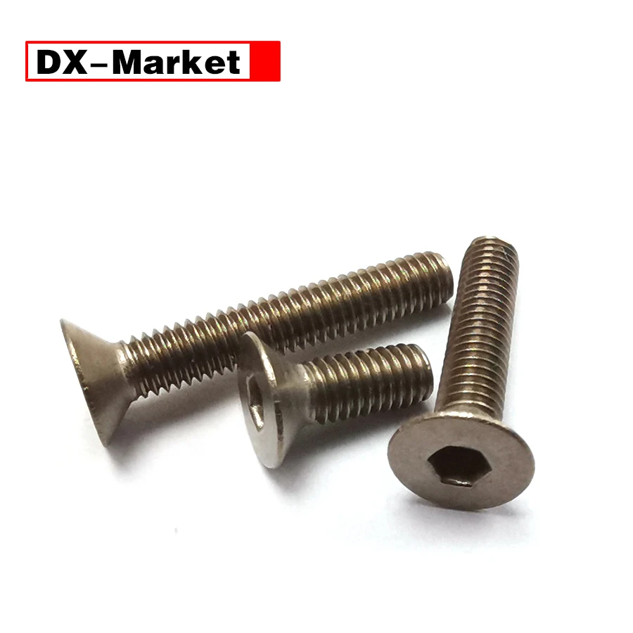 m2 m2.5 m3 m4 m5 m6 flat head titanium screw  , DIN7991 Titanium bolt kit ,E019