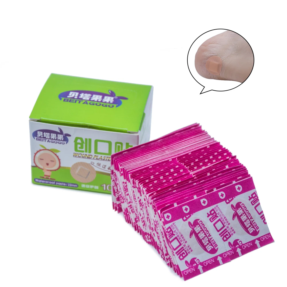 100pcs/box New 2019 First Aid Circle Ring Bandage Round Band Aid Wound Plaster Dressings Healing Wounds Adhesive Stickers